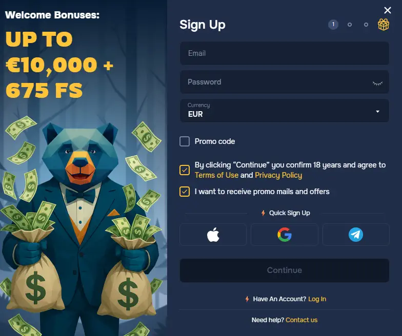 Baloo Bet Registratie